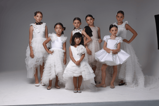 Elegant Formal Gown with Sleeves for Kids