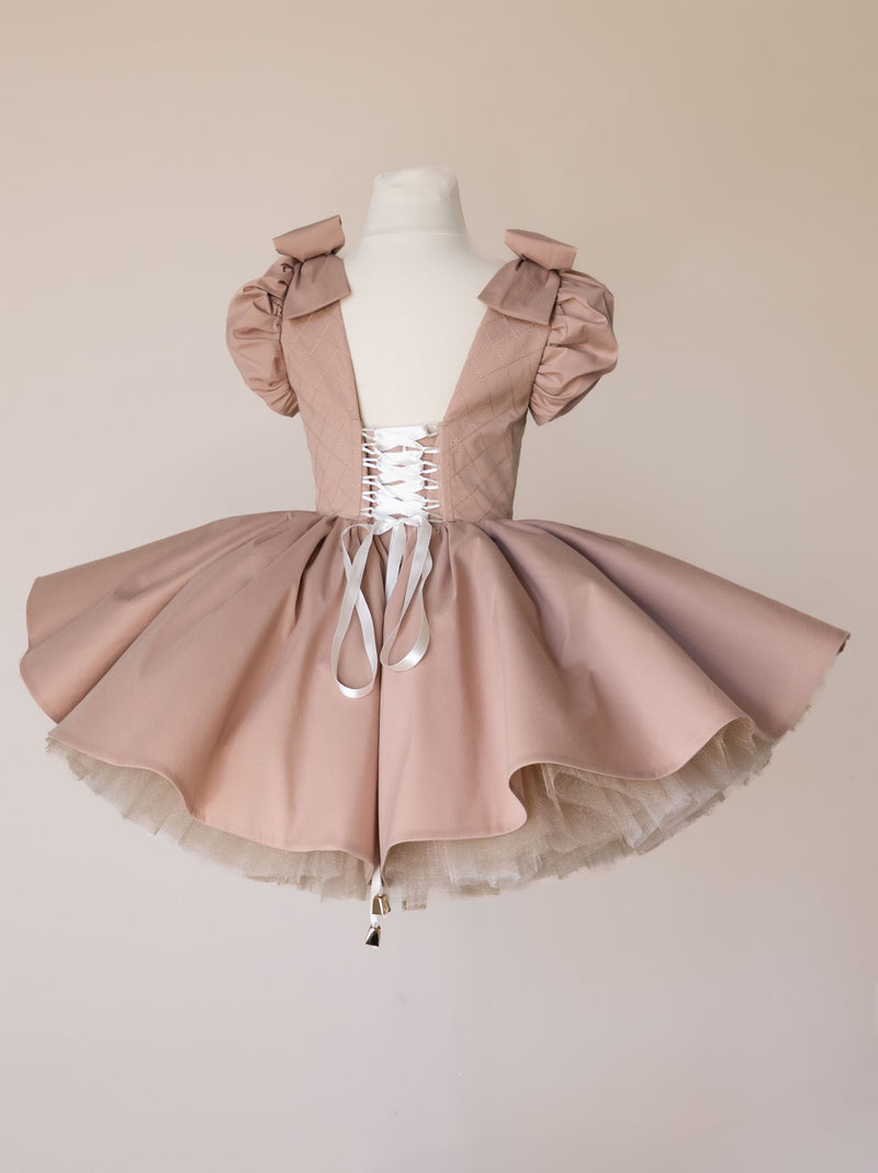 Doll dress in Garden Rose