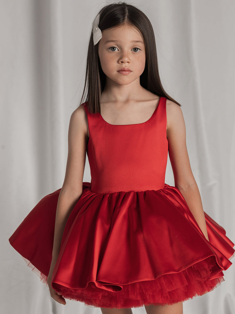 Elyse dress in red