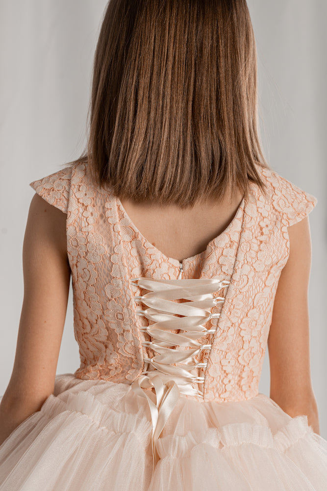 Evelina lace midi dress - Flowers and Ruffles