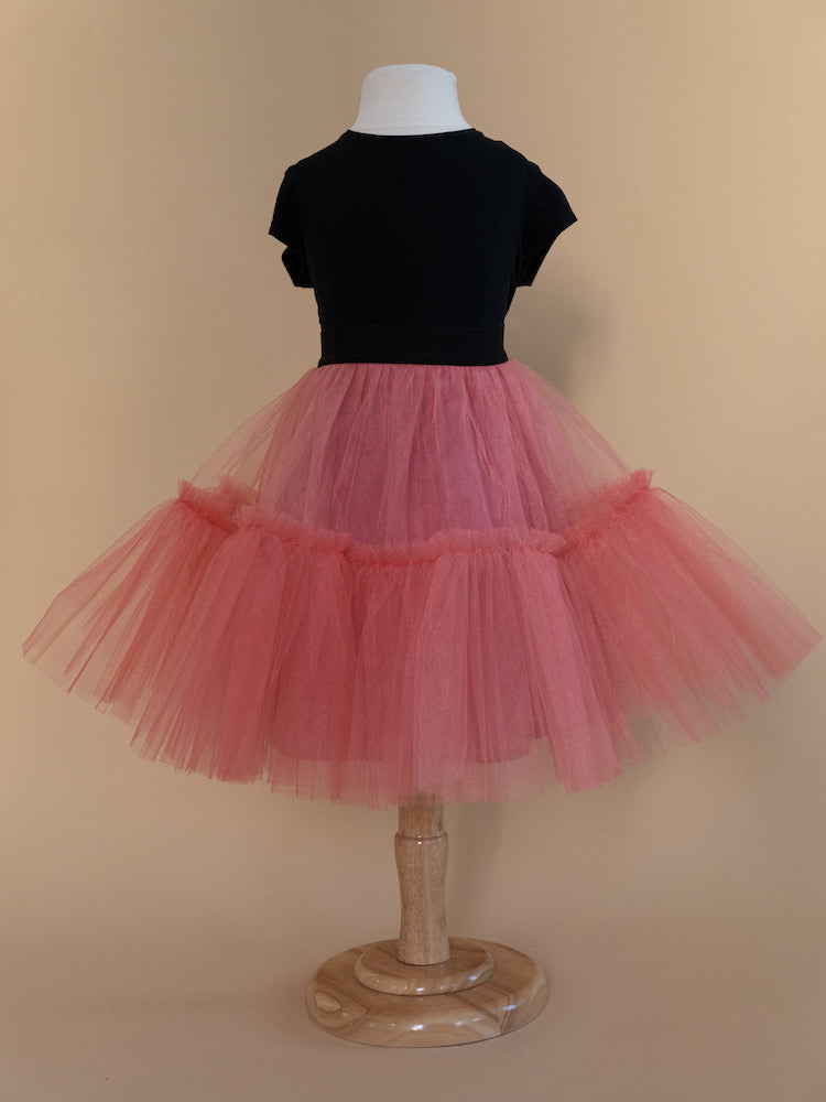 Tulle midi skirt peach cheap