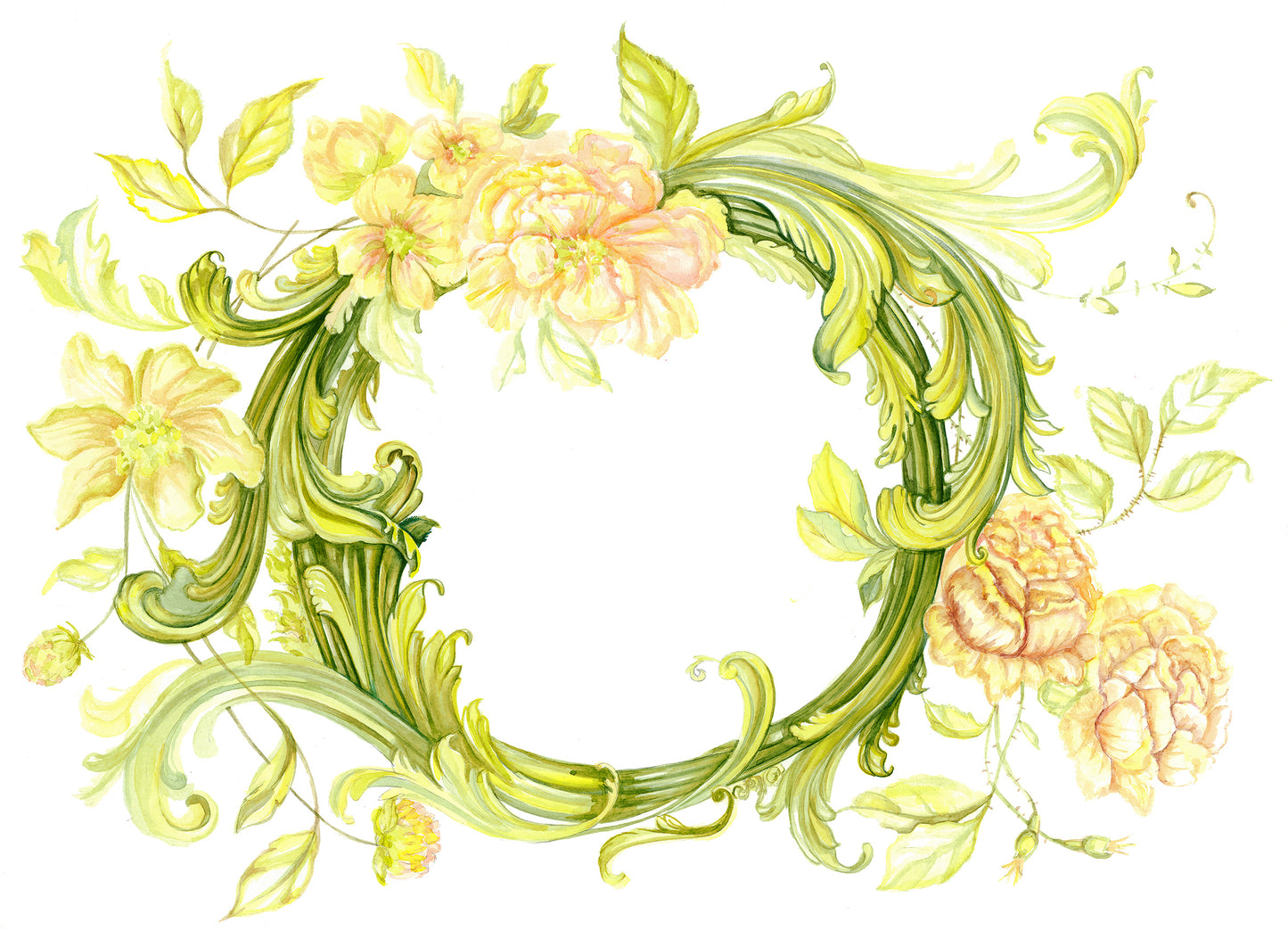 Vine Flowers Wall Decals by Cling